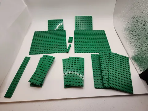Lego Green Base Plates Assorted Sizes