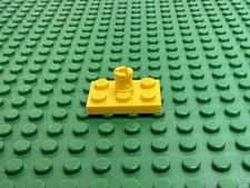 1976 LEGO Yellow Plate 2x3 w/Helicopter Rotor Holder 'Pat Pen' Obscured 369#3462