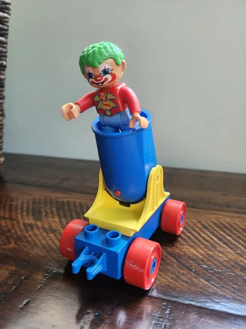 Vintage 80s Lego Duplo Cannon And Clown Car