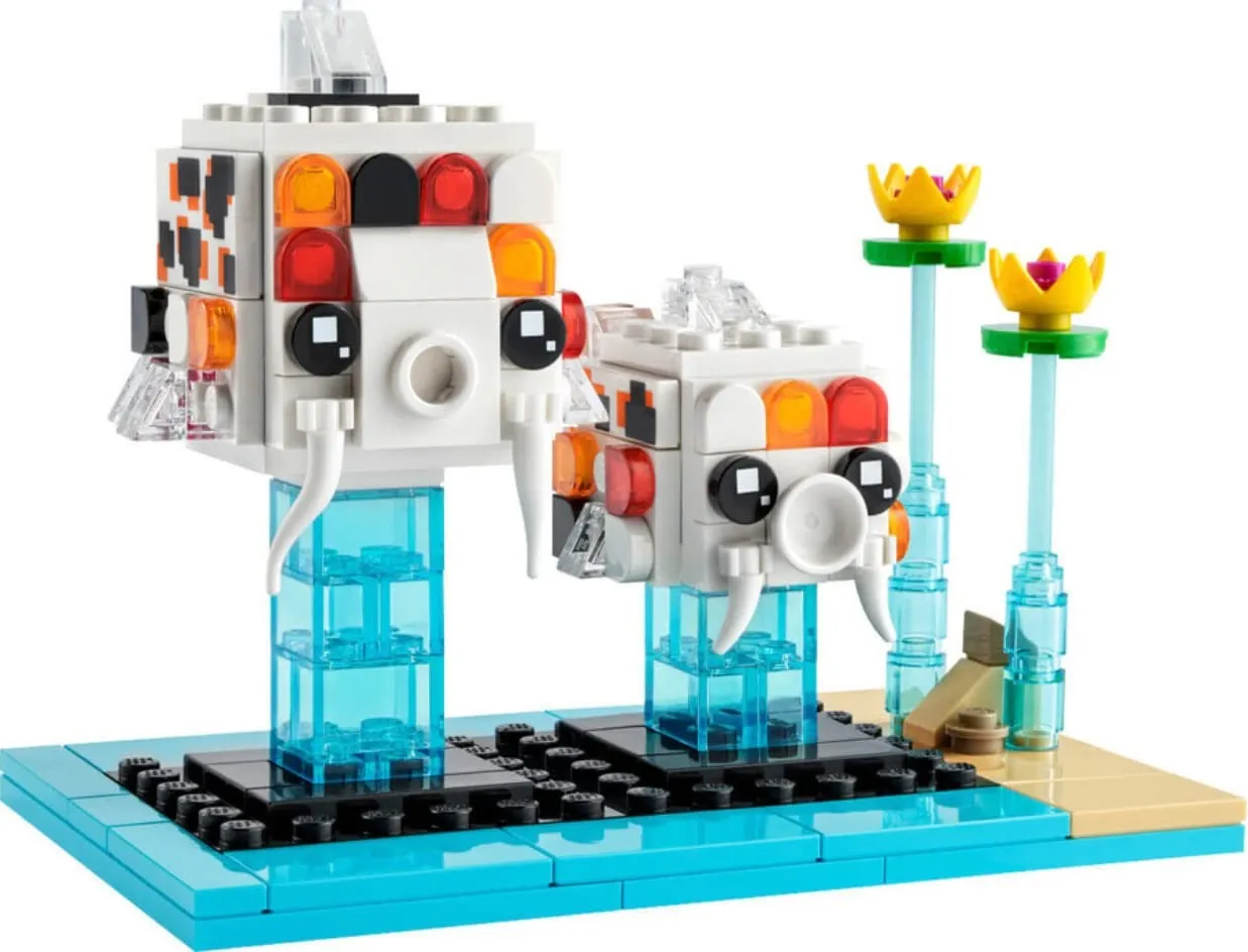 Lego Brickheadz Pet Set: Dog, Cat, Fish, Bird, Hamster (Choose Your Pet) (Carp _