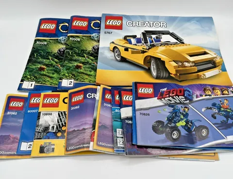 LEGO Instruction Manuals Lot Star Wars City Creator Chima Movie Booklets Guides