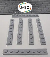 (J8/5/2) LEGO 6x3460 Plate Flat 1x8 New Light Gray