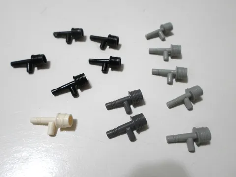 LEGO Lot Of 13 ASSORTED COLORS Space Gun / Torch Weapon Minifigure Part # 3959