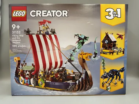 Lego Creator 3 in 1: Viking Ship and the Midgard Serpent, 31132, NEW