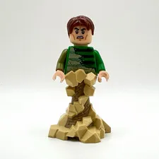 LEGO Sandman Green Outfit Swirling Base Super Heroes Spider-Man sh0685