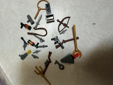 LEGO Castle Fantasy Ninjago Weapons Dragon Accessories Mixed Parts Lot Genuine