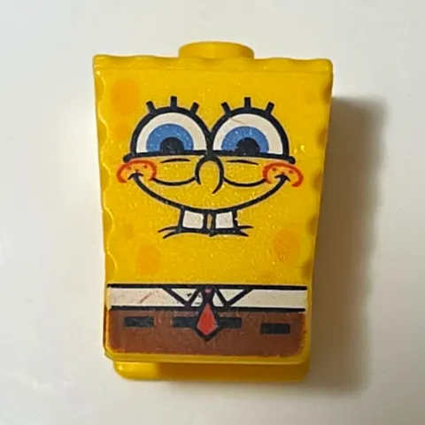 2009 LEGO SpongeBob SquarePants Yellow Printed Minifigure Body Piece, 1 Piece