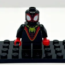 LEGO Marvel Spider-Verse: “Spins” Miles Morales MiniFigure Black Red EUC