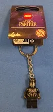 Lego #854189 Black Panther Minifigure Keychain Brand New