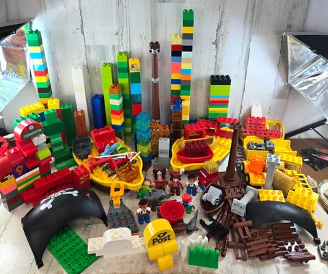 Lego Duplo Lot 359 Pieces Pirate Ships Construction Mixed Lot