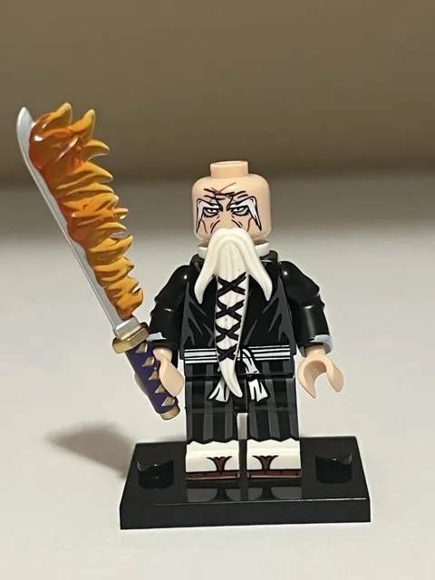 Lego Bleach Captain Yamamoto Minifigure Custom Printed