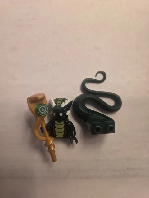 LEGO NINJAGO Minifigure Acidicus Green Serpent - Good Condition