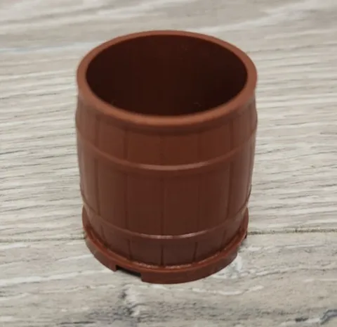 Lego 30139 Reddish Brown Container Barrel 4 x 4 x 3.5 Open Bucket Replacement