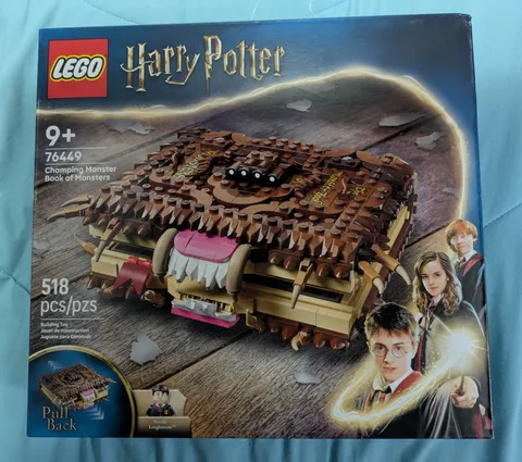 Lego 76449 Harry Potter Chomping Monster Book of Monsters 518pcs 