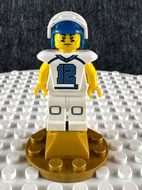 LEGO CMF Series 8 Football Player COL117 #12 Helmet Retired Minifigure
