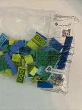 Lego Replacement Bag Blues and Greens