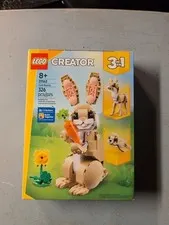 LEGO Creator 3 In 1 Cute Bunny Building Toy Set 31162. New