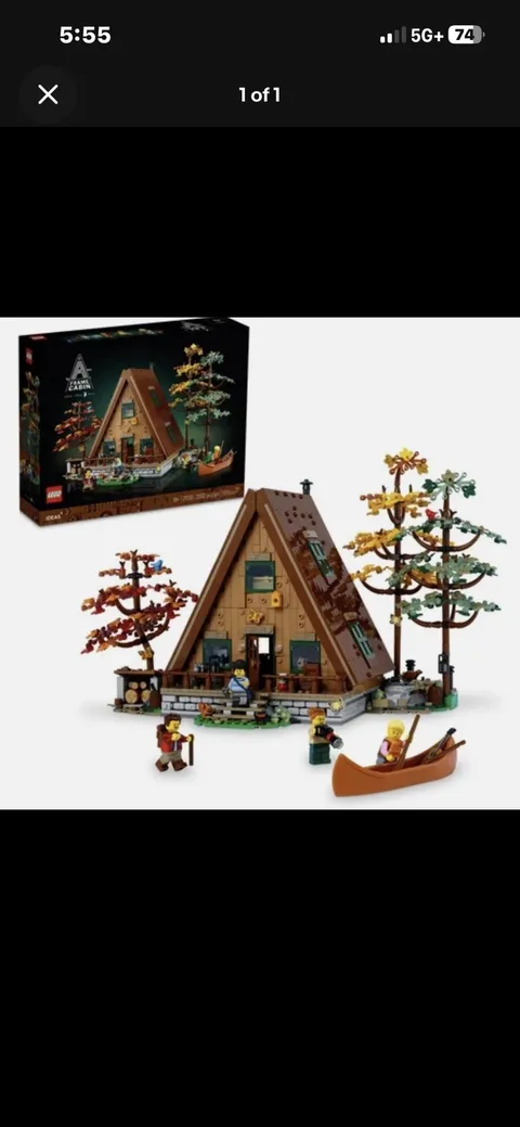 LEGO Ideas: 21338 A-Frame Cabin (Used) No Box/instructions READ