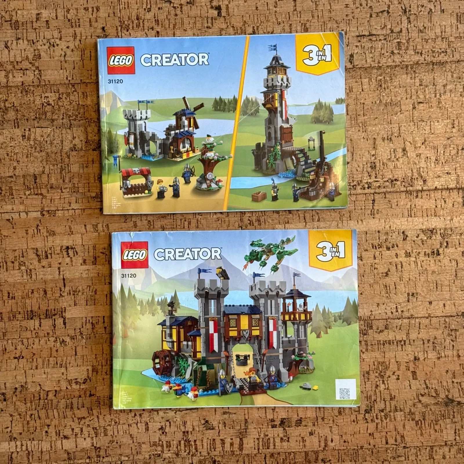 LEGO Creator 3 in 1 Medieval Castle 31120 Manuals Only No Bricks
