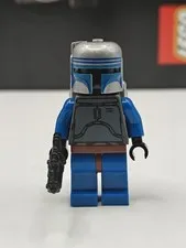NEW Star Wars Jango Fett - Black Head Custom Lego Minifigure 7153 Slave I