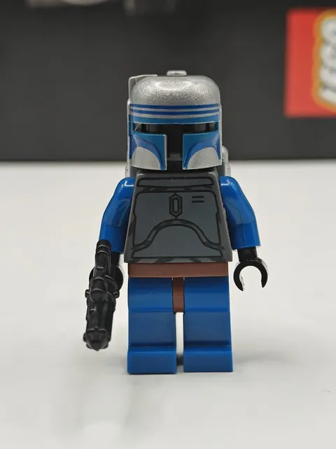NEW Star Wars Jango Fett - Black Head Custom Lego Minifigure 7153 Slave I