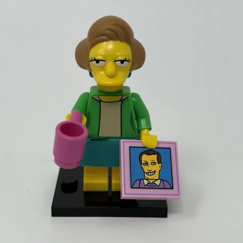 Lego Edna Krabappel Minifigure Collectible Simpsons Series 2 CMF Complete