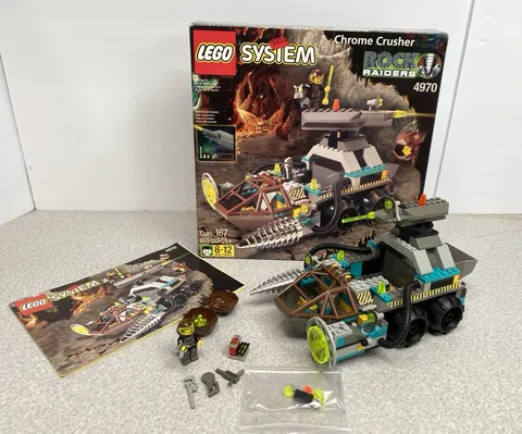 Lego 4970 Chrome Crusher Rock Raiders Complete w/ Instructions Box Laser Works