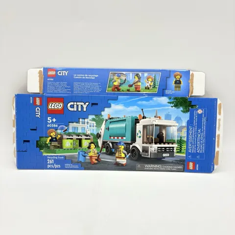 LEGO CITY Recycling Truck 60386 Retired 2023 - Box Package Only