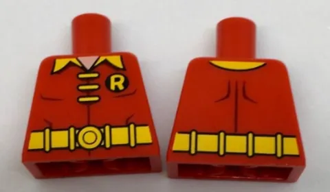 LEGO® Part 973pb2625 - Torso Batman 'R' Symbol