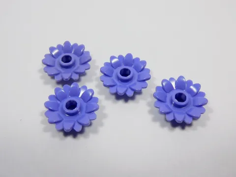 LEGO Lot of 4 Violet Purple Daisy Flowers Plants Minifig Q7