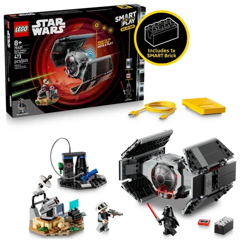 LEGO Star Wars SMART Play: Darth Vader’s TIE Fighter Interactive Building Toy