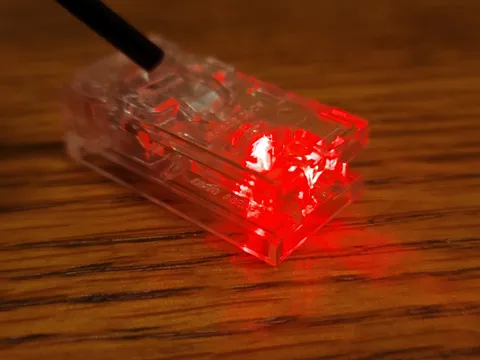 1x Lego Electric Light Brick 2 x 4 with Red LED - 54604c01 - Tested and Working