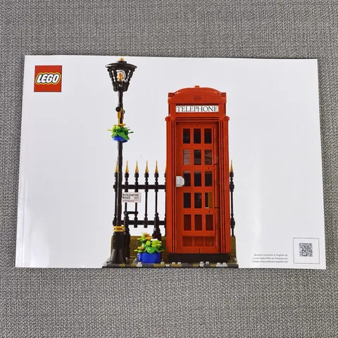Lego 21347 Red Telephone Booth London Instruction Manual Only