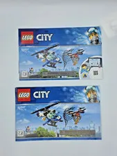Lego City 60207 Instruction Manuals ONLY Sky Police Drone Chase Books 1 and 2