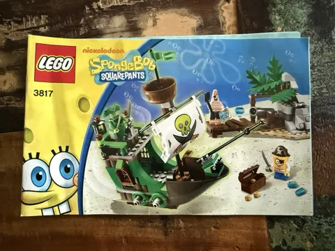 LEGO INSTRUCTIONS 3817 SpongeBob SquarePants The Flying Dutchman Booklet Manual