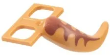 Lego New T-REX DINOSAUR Minifigure TAIL Medium Nougat  Reddish Brown Stripes D69