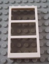 LEGO White 1x4x6 Window with 3 Panes