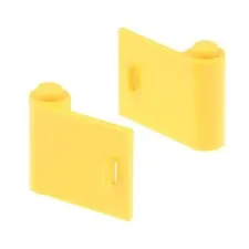 2x LEGO 3188 3189 Door Panel 1x3x2 Yellow Open Studs Left Right Handle