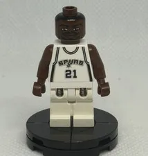 LEGO NBA (3560) Tim Duncan Minifigure San Antonio Spurs Basketball #21 nba004