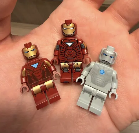 LEGO Marvel Ironman Mk2, Mk7 V1, Mk7 V2 Custom minifigure By Christo7108