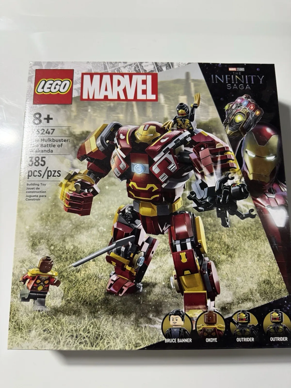 Lego Marvel 76247 The Hulkbuster The Battle Of Wakanda 385 Piece Set 2023 New