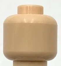 Lego New Light Nougat Minifigure Head Plain Part