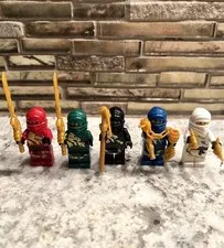LEGO Ninjago CUSTOM DX Minifigure Set of 5 Cole Zane Kai Jay Lloyd 5004076 🔥
