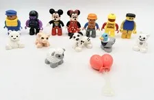 14 Lego Duplo Mini Figures Mickey Animals Toy Lot Toy Bundle Preschool Daycare
