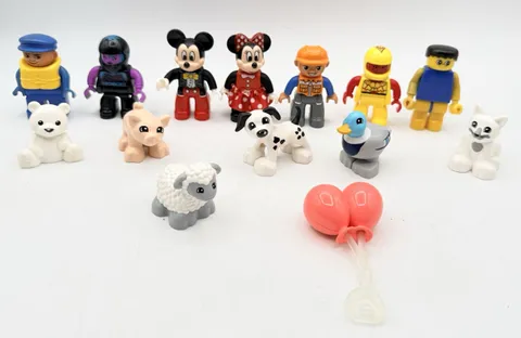 14 Lego Duplo Mini Figures Mickey Animals Toy Lot Toy Bundle Preschool Daycare