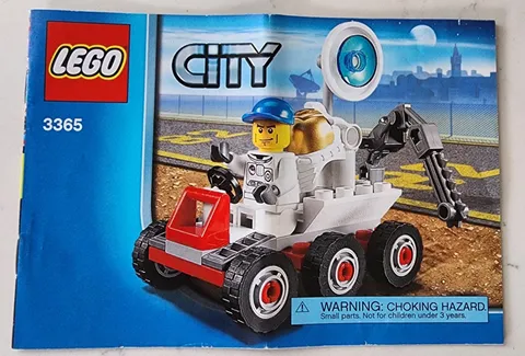 Lego City SPACE 3365 SPACE MOON BUGGY Instructional Manual Booklet ONLY Book