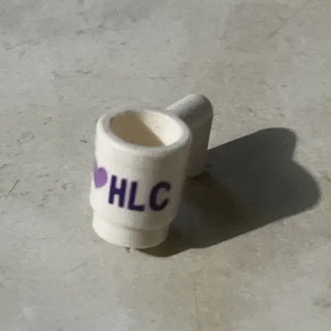 NEW LEGO - Kitchen - Cup 'I' Heart 'HLC' White x1 - 41335 41336 41340 41343