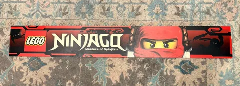 OG LEGO NINJAGO Masters Of Spinjitzu store display promotional Plastic Sign 43x6