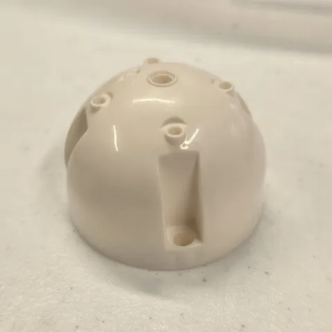 Lego 57587 Brick, Round 7 x 7 x 4 Dome Top WHITE - From Sets 7649 3831