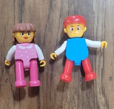 Lego Duplo Lot of 2 Figures Children Boy & Girl Brother & Sister Family Child